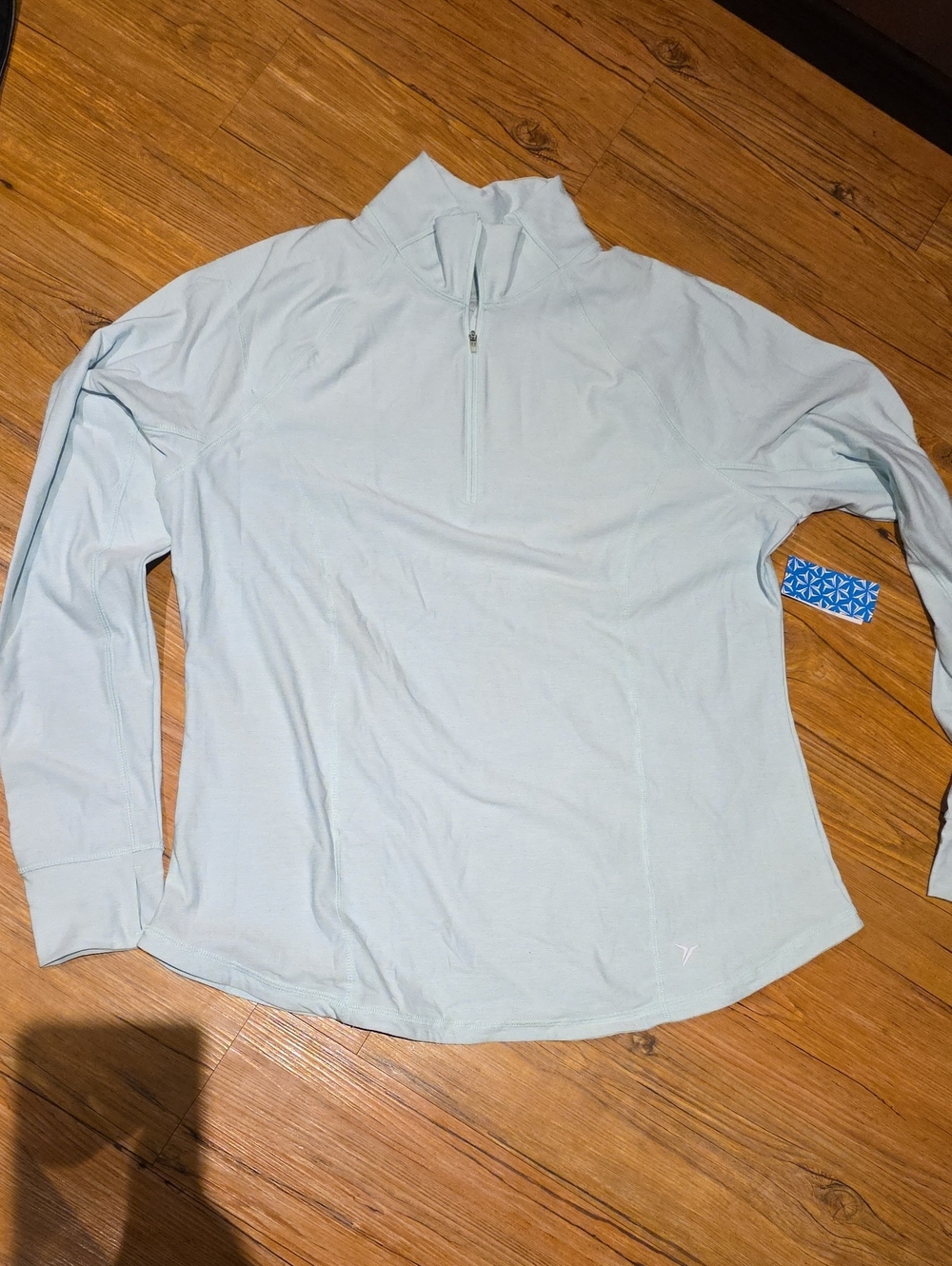 Seafoam Blue/Green Women's Quarter-Zip Performance Top